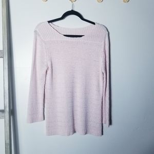 COLDWATER CREEK LIGHT PINK SWEATER SIZE L 14